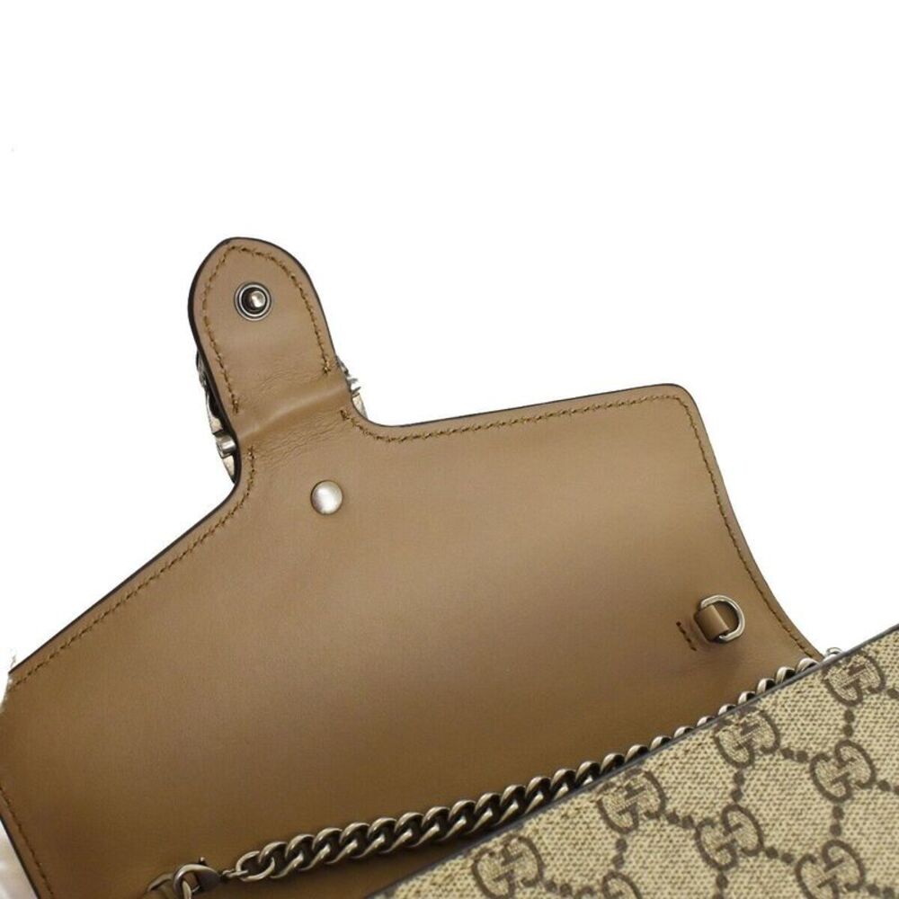 Gucci Dionysus Beige Canvas Shoulder Bag (Pre-Owned) - Picture 12 of 12